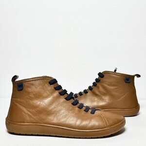 Weinbrenner Barefoot Hightop Brown Leather Shoes Sz 40 EU / 7 US M / 9 US W